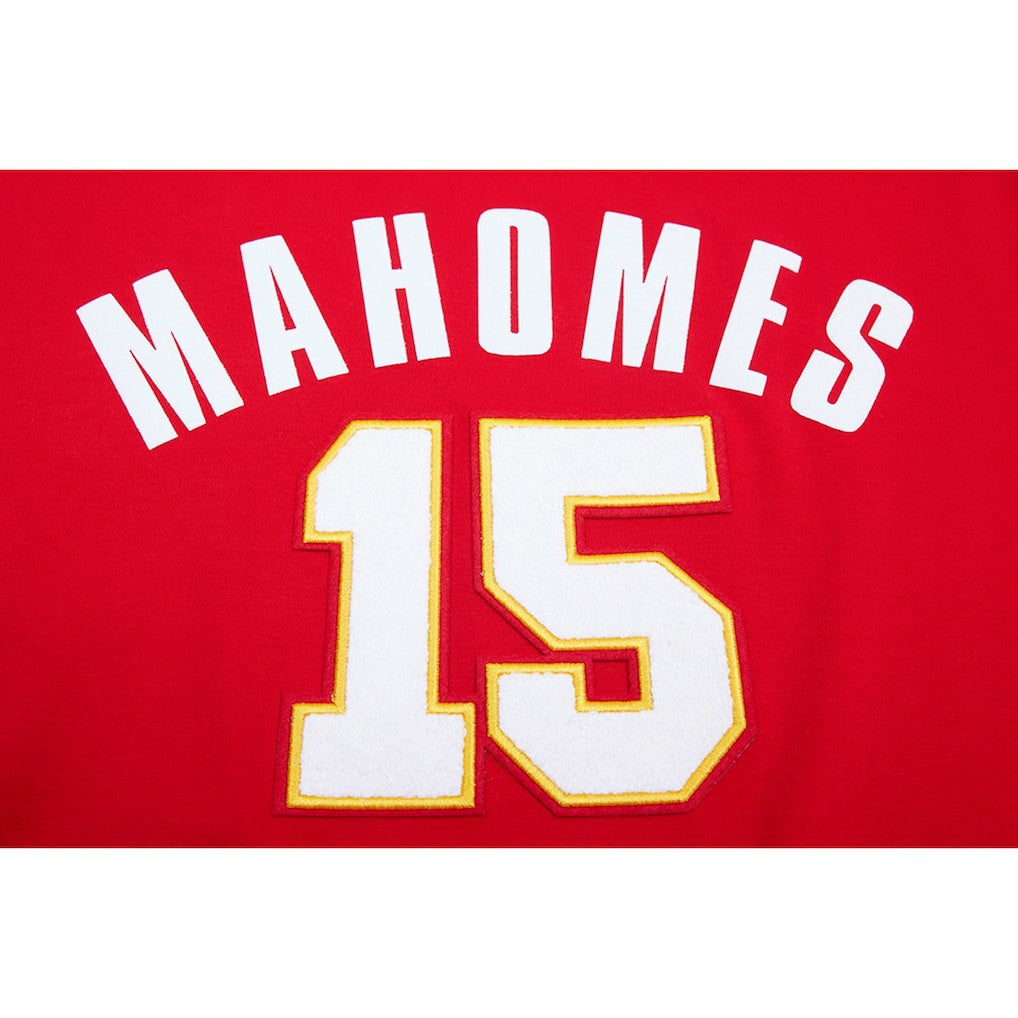 Patrick Mahomes Kansas City Chiefs Pro Standard Player Name & Number Hoodie T-Shirt Red - NFL