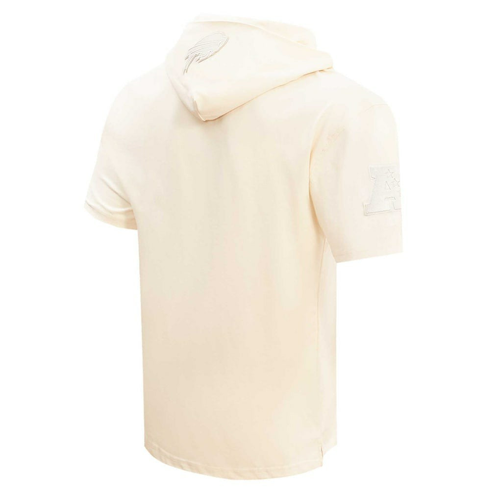 Josh Allen Buffalo Bills Player Name & Number Neutral Short Sleeve Pullover Hoodie Oatmeal - NFL
