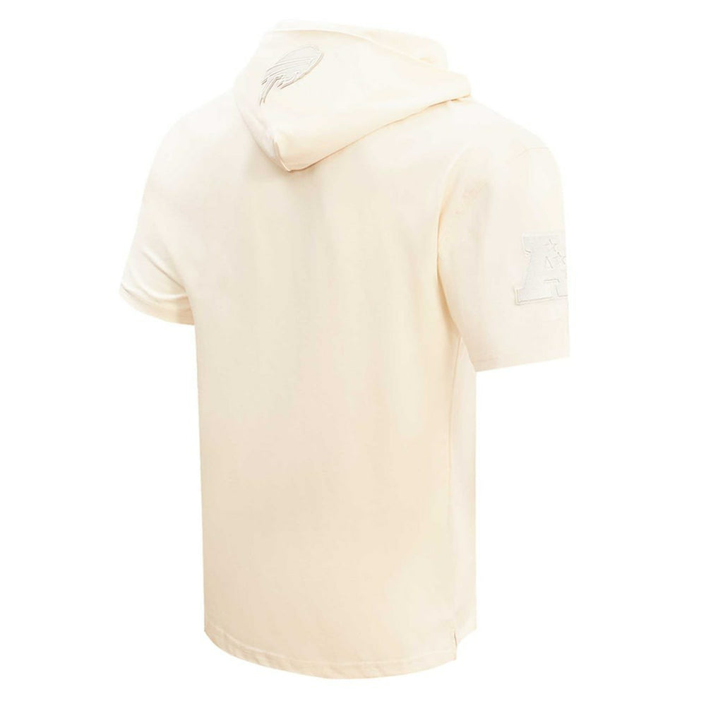 Josh Allen Buffalo Bills Player Name & Number Neutral Short Sleeve Pullover Hoodie Oatmeal - NFL