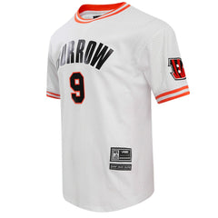 Joe Burrow Cincinnati Bengals Pro Standard Player Name & Number Mesh T-Shirt White - NFL
