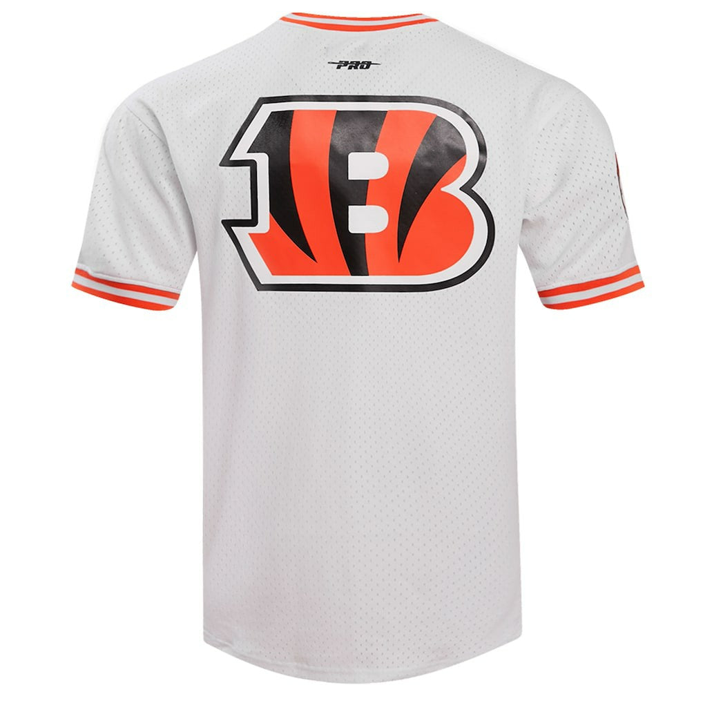 Joe Burrow Cincinnati Bengals Pro Standard Player Name & Number Mesh T-Shirt White - NFL