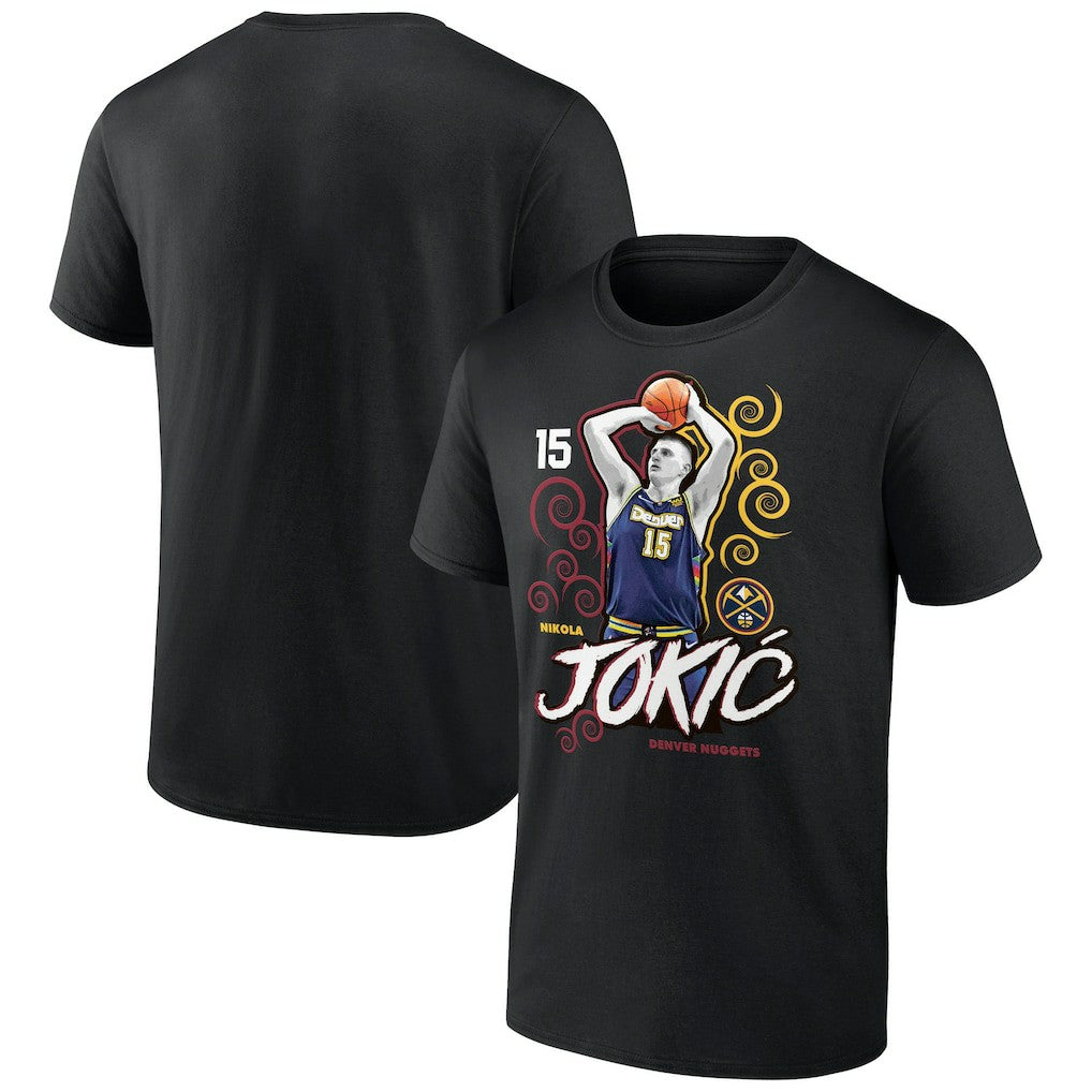NBA - Nikola Jokic Denver Nuggets Competitor T-Shirt - Black