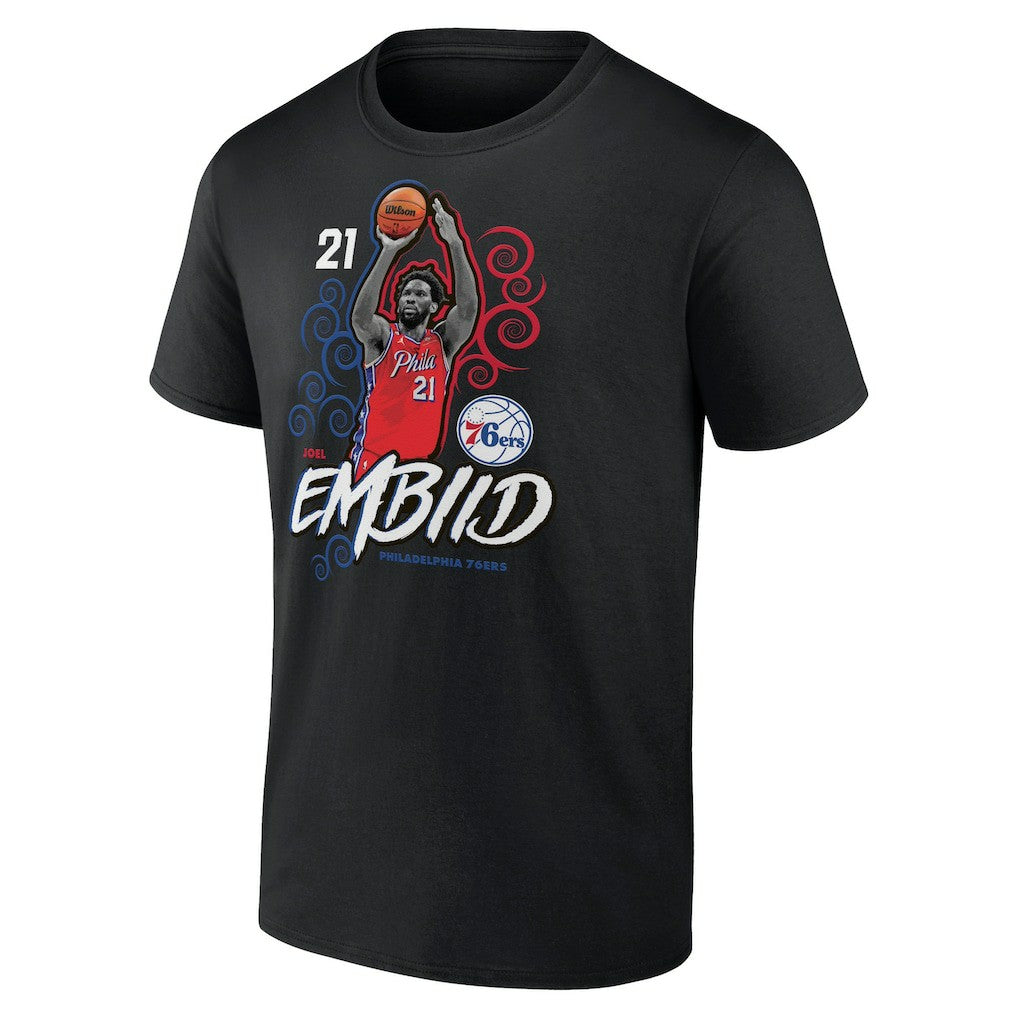 NBA - Joel Embiid Philadelphia 76ers Competitor T-Shirt - Black