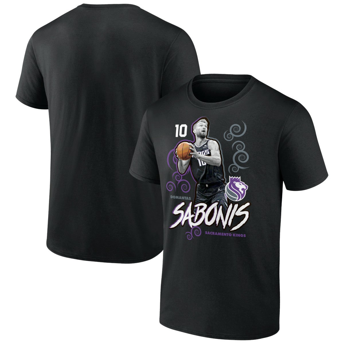 NBA - Domantas Sabonis Sacramento Kings Competitor T-Shirt - Black