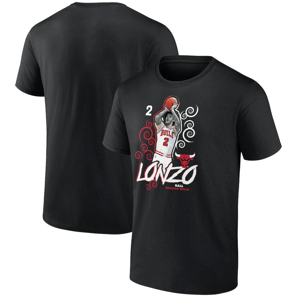 NBA - Lonzo Ball Chicago Bulls Competitor T-Shirt - Black