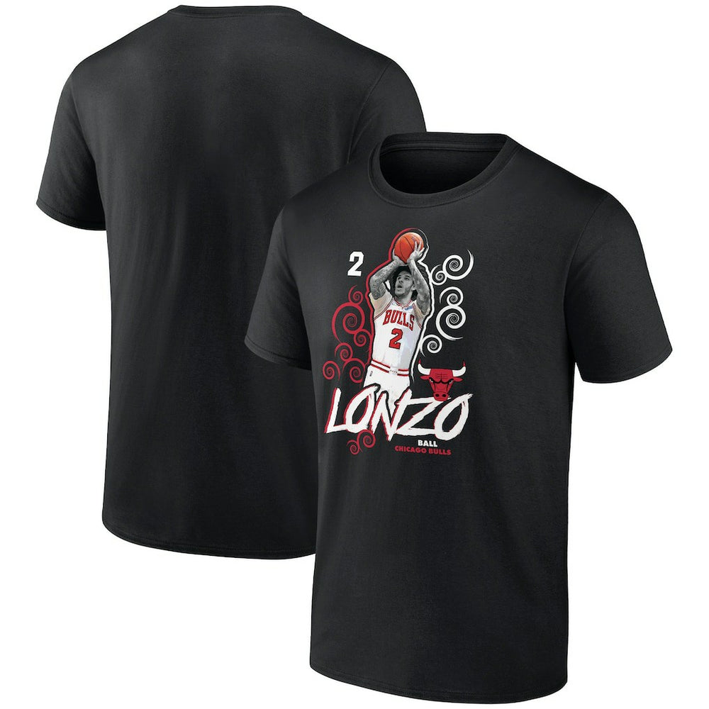 NBA - Lonzo Ball Chicago Bulls Competitor T-Shirt - Black