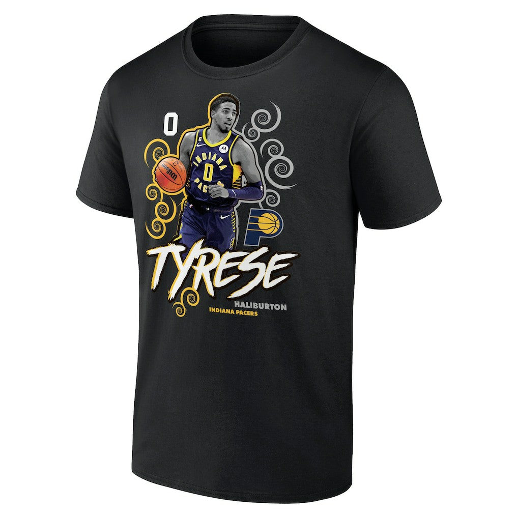 NBA - Tyrese Haliburton Indiana Pacers Competitor T-Shirt - Black
