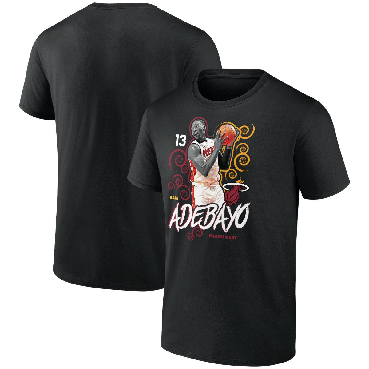 NBA - Bam Adebayo Miami Heat Competitor T-Shirt - Black