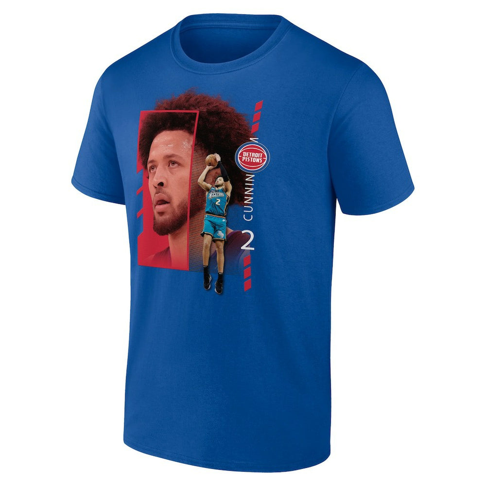 NBA - Cade Cunningham Detroit Pistons Jump Pass T-Shirt - Royal