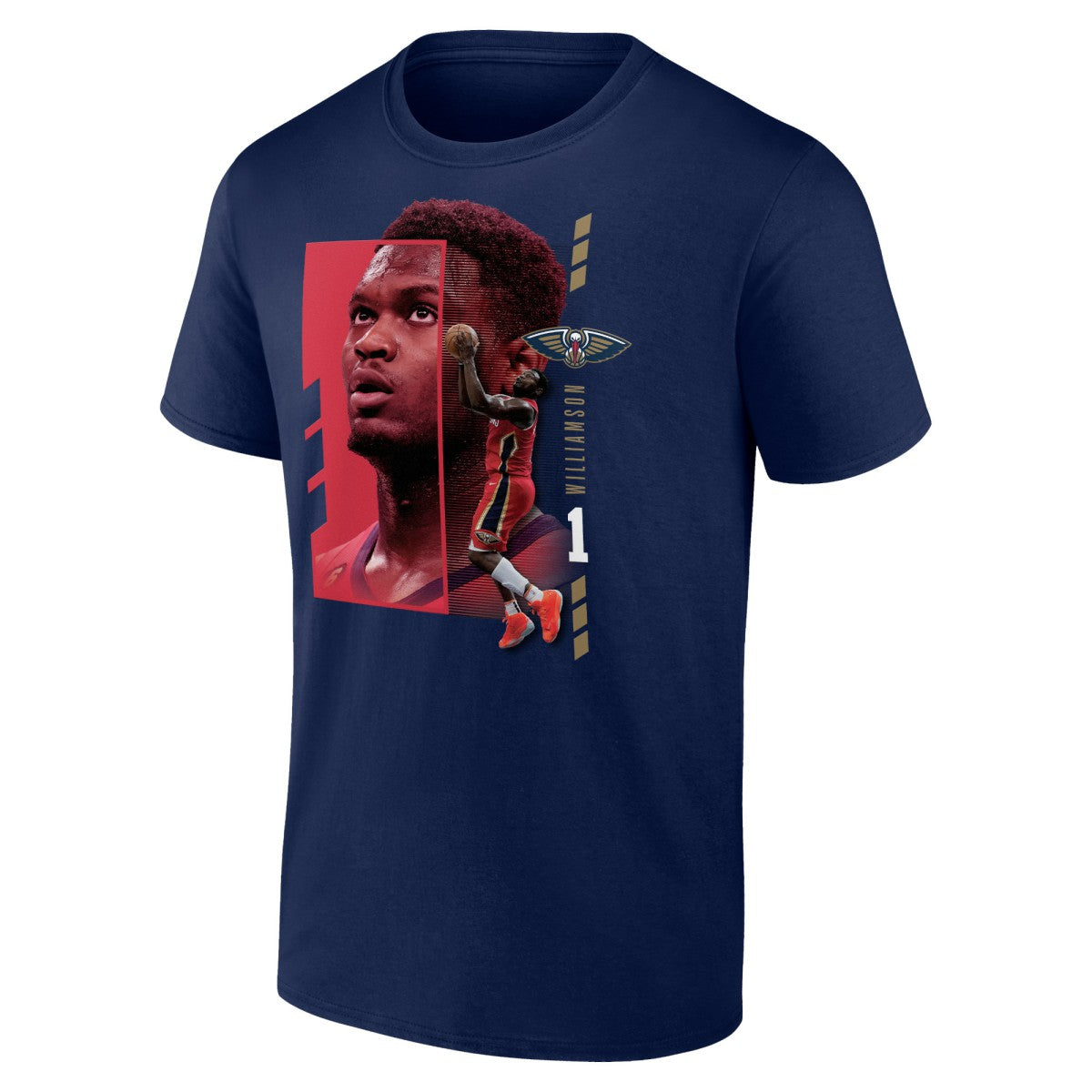NBA - Zion Williamson New Orleans Pelicans Jump Pass T-Shirt - Navy