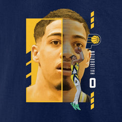 NBA - Tyrese Haliburton Indiana Pacers Jump Pass T-Shirt - Navy
