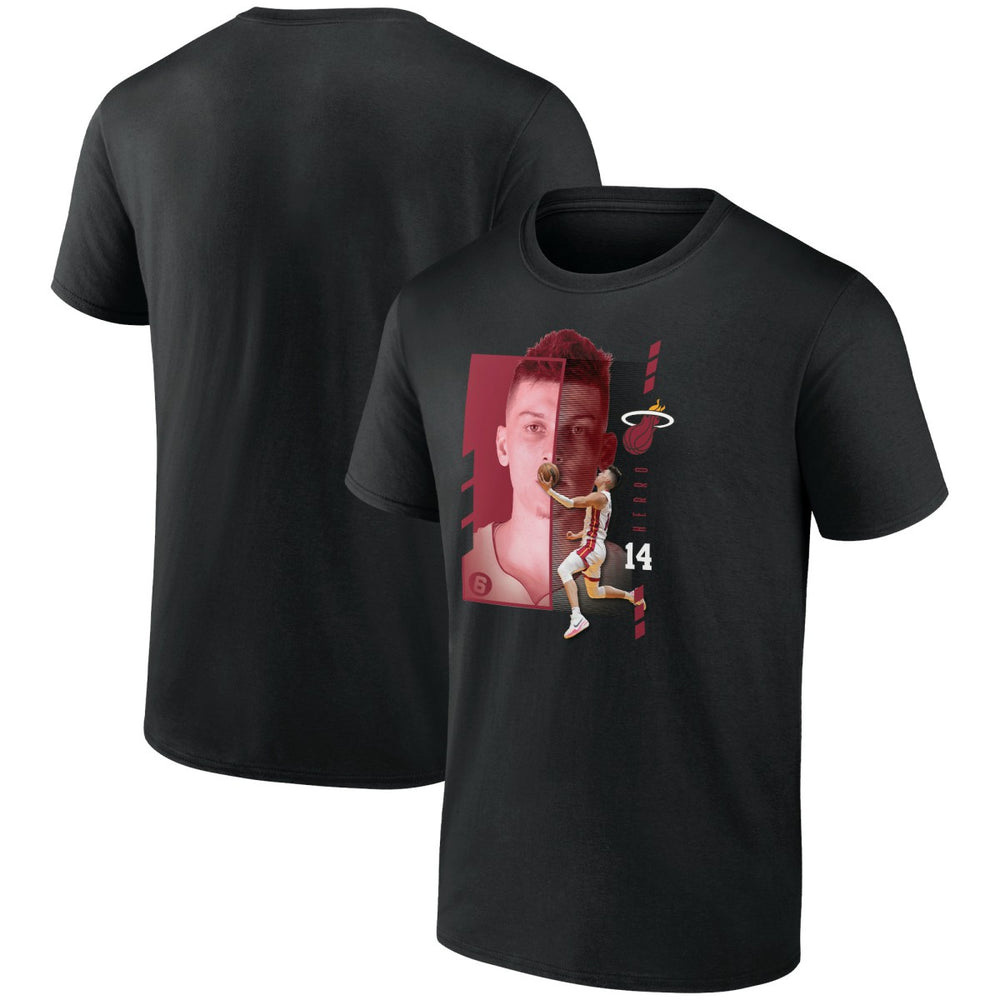 NBA - Tyler Herro Miami Heat Jump Pass T-Shirt - Black