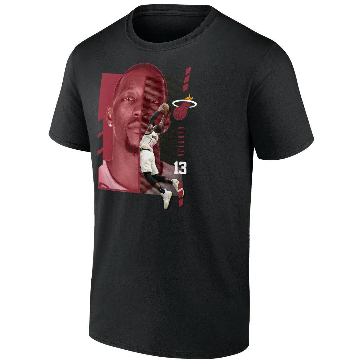 NBA - Bam Adebayo Miami Heat Jump Pass T-Shirt - Black