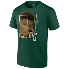 NBA - Giannis Antetokounmpo Milwaukee Bucks Jump Pass T-Shirt - Green
