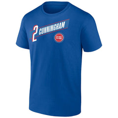 NBA - Cade Cunningham Detroit Pistons Full-Court Press Name & Number T-Shirt - Royal