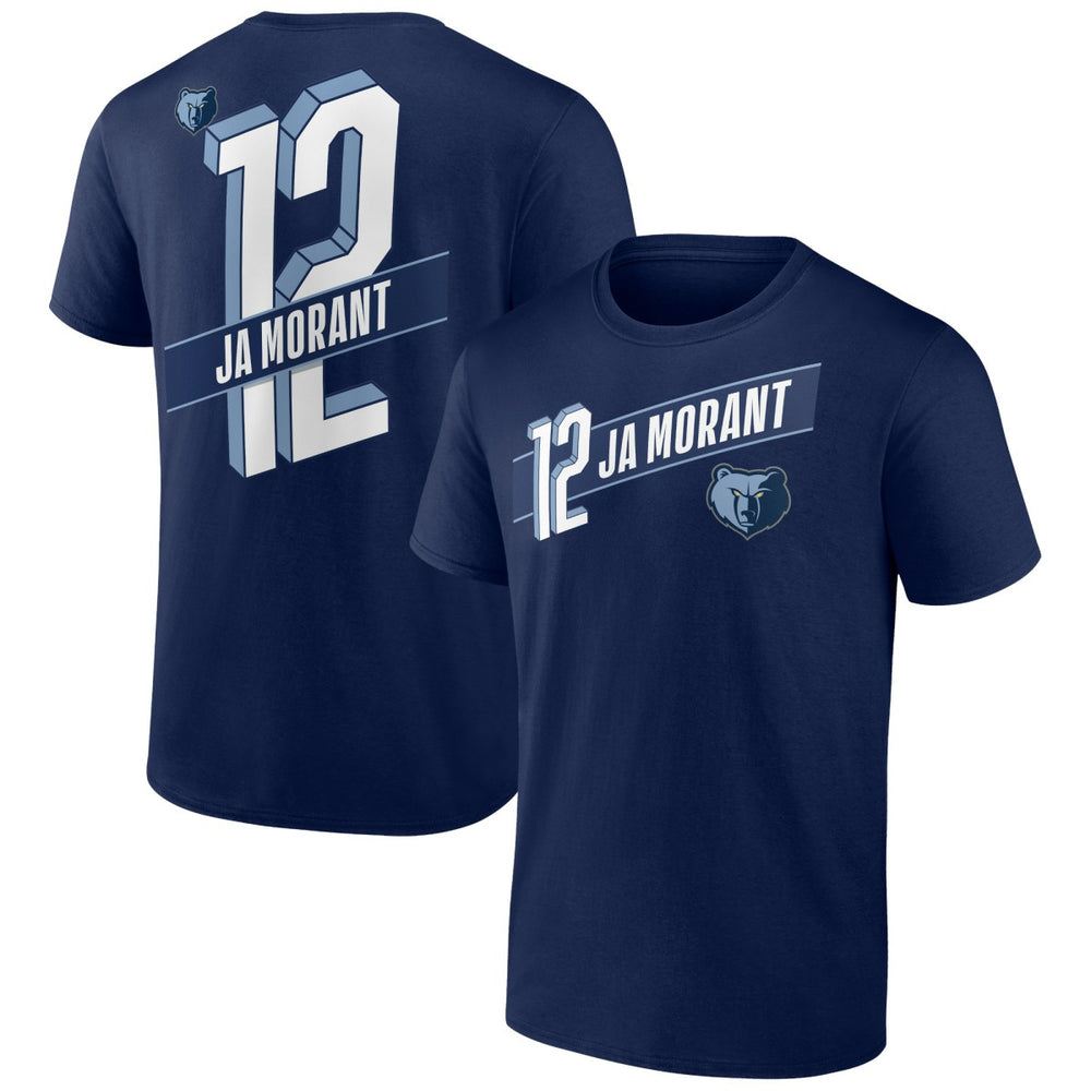 NBA - Ja Morant Memphis Grizzlies Full-Court Press Name & Number T-Shirt - Navy