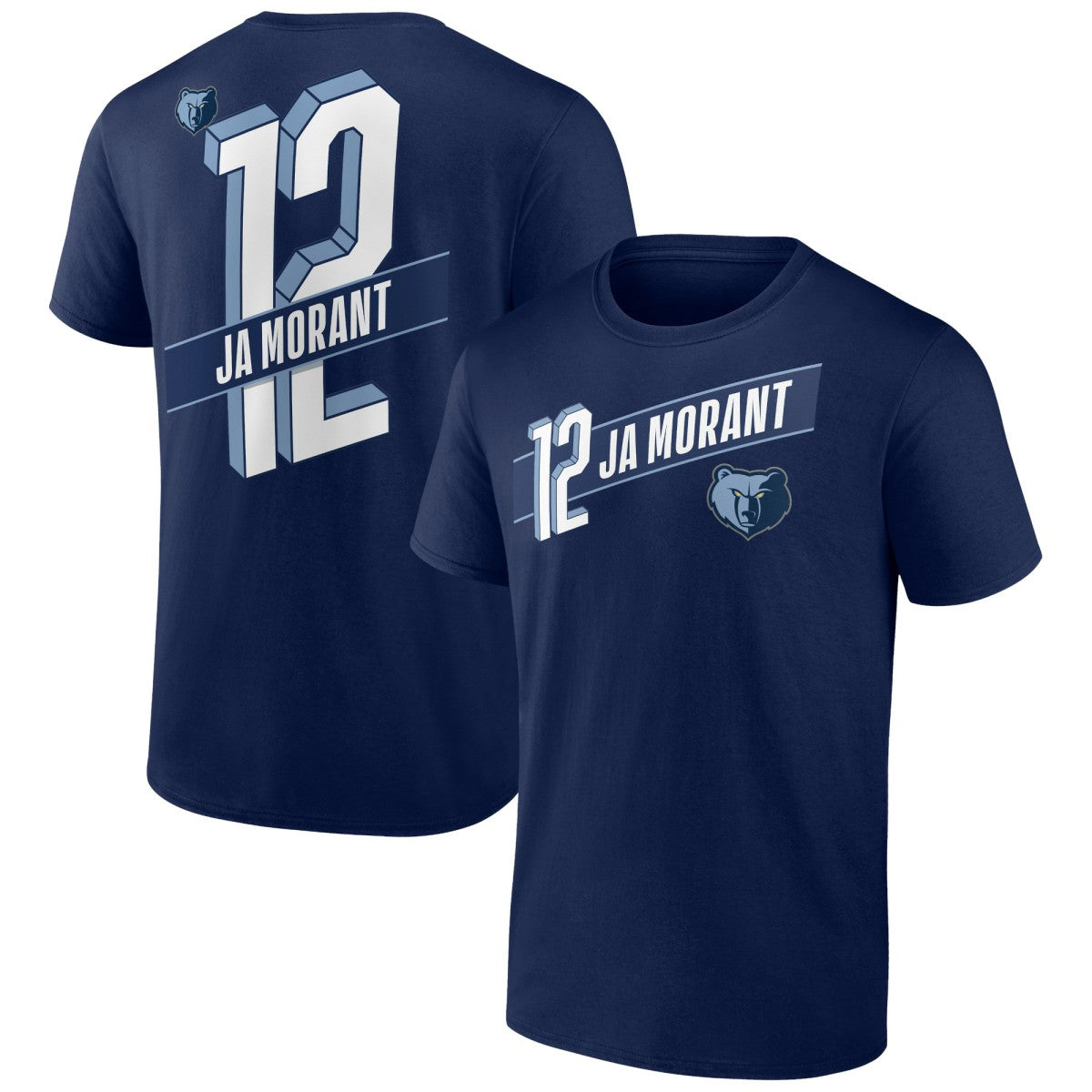 NBA - Ja Morant Memphis Grizzlies Full-Court Press Name & Number T-Shirt - Navy