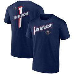 NBA - Zion Williamson New Orleans Pelicans Full-Court Press Name & Number T-Shirt - Navy