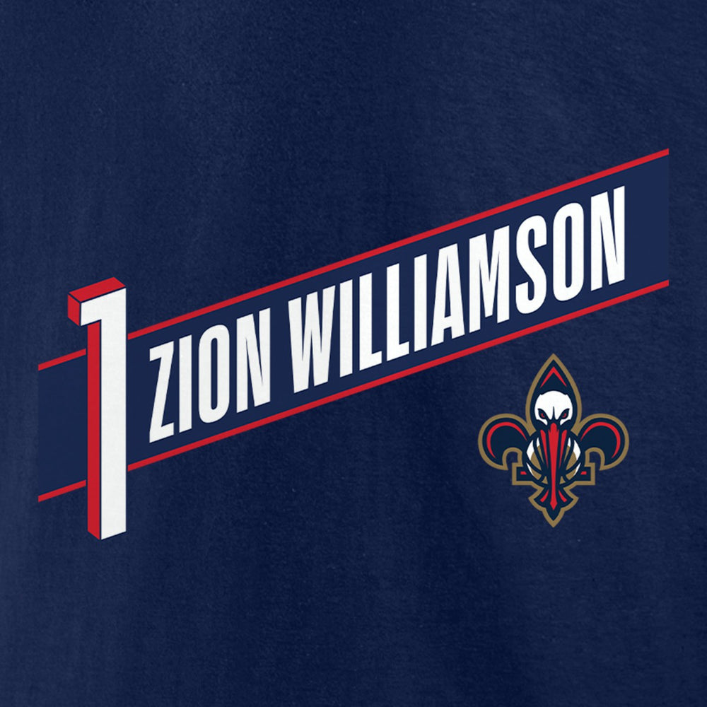 NBA - Zion Williamson New Orleans Pelicans Full-Court Press Name & Number T-Shirt - Navy