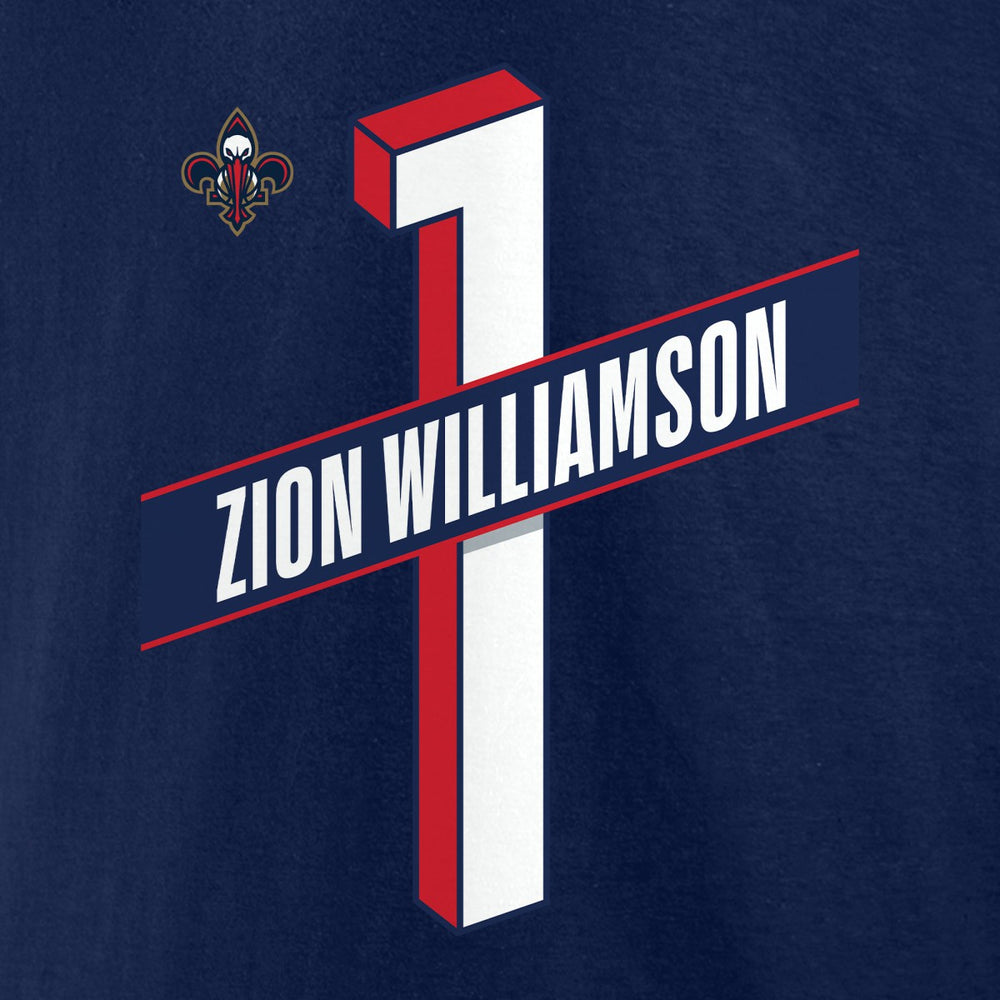 NBA - Zion Williamson New Orleans Pelicans Full-Court Press Name & Number T-Shirt - Navy