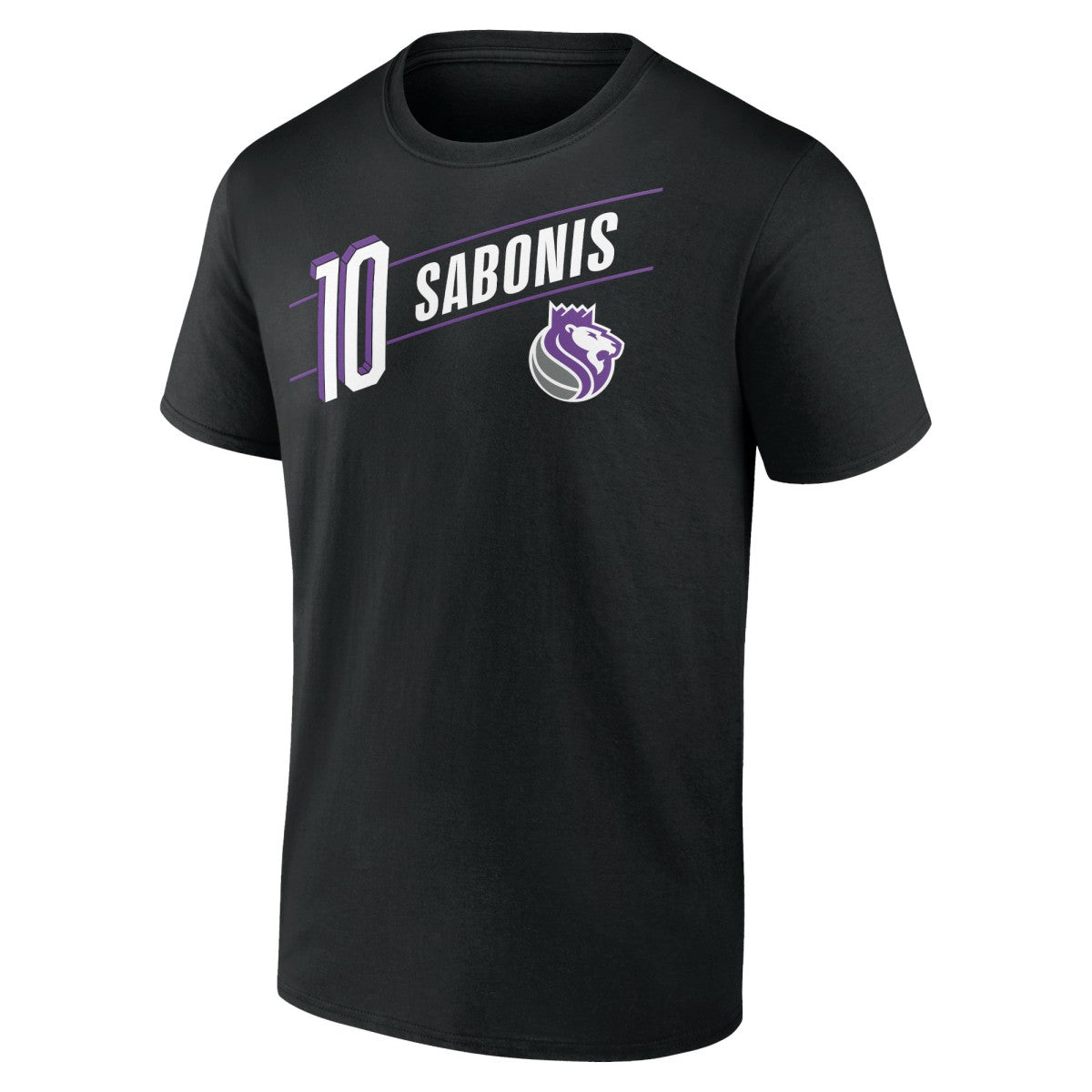 NBA - Domantas Sabonis Sacramento Kings Full-Court Press Name & Number T-Shirt - Black