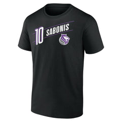 NBA - Domantas Sabonis Sacramento Kings Full-Court Press Name & Number T-Shirt - Black