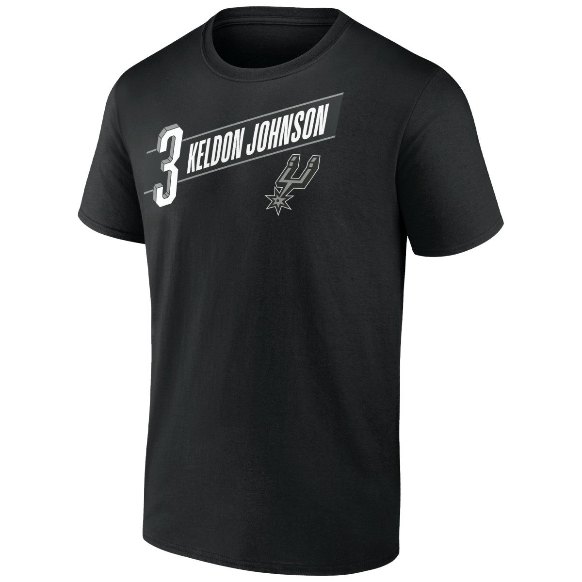 NBA - Keldon Johnson San Antonio Spurs Full-Court Press Name & Number T-Shirt - Black