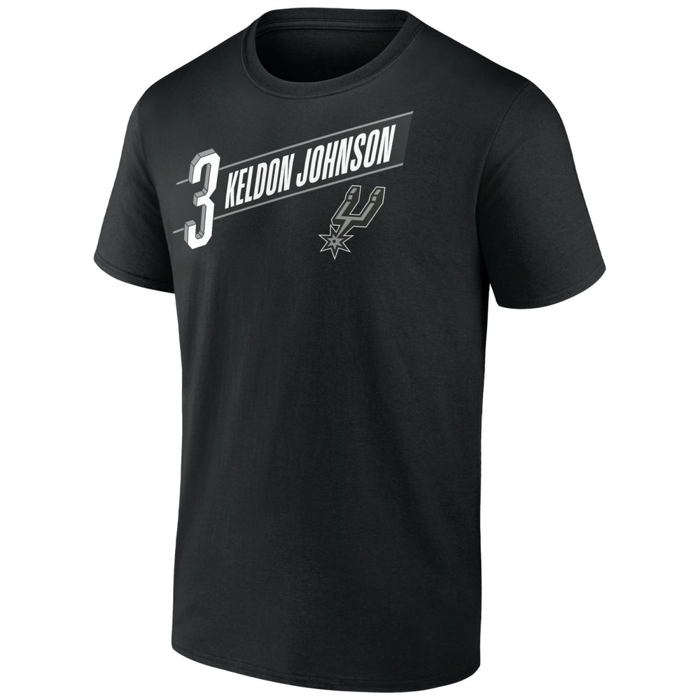 NBA - Keldon Johnson San Antonio Spurs Full-Court Press Name & Number T-Shirt - Black