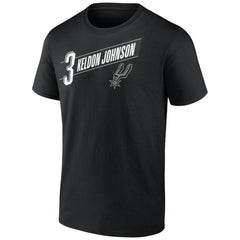 NBA - Keldon Johnson San Antonio Spurs Full-Court Press Name & Number T-Shirt - Black