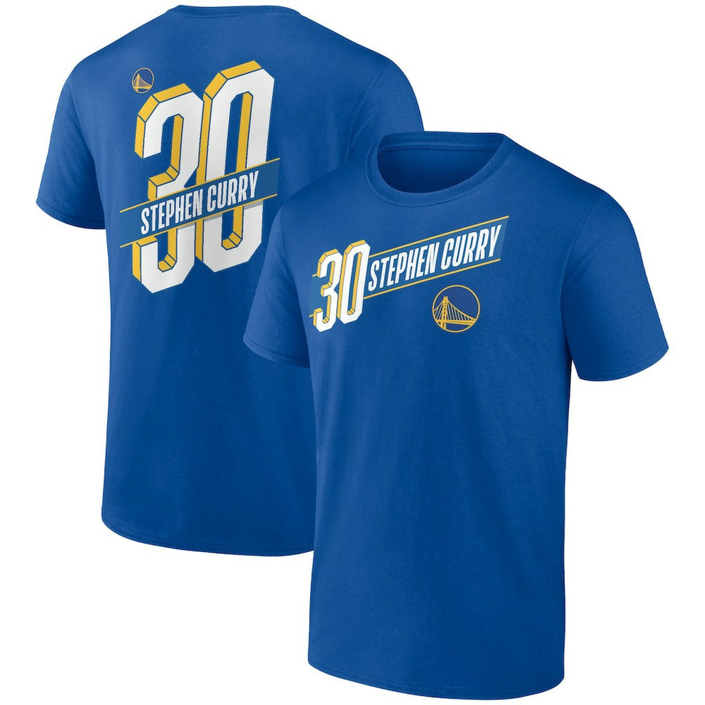 NBA - Stephen Curry Golden State Warriors Full-Court Press Name & Number T-Shirt - Royal