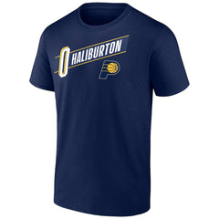 NBA - Tyrese Haliburton Indiana Pacers Full-Court Press Name & Number T-Shirt - Navy