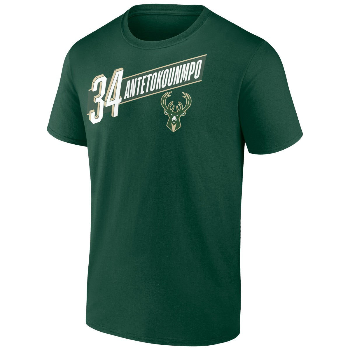 NBA - Giannis Antetokounmpo Milwaukee Bucks Full-Court Press Name & Number T-Shirt - Green