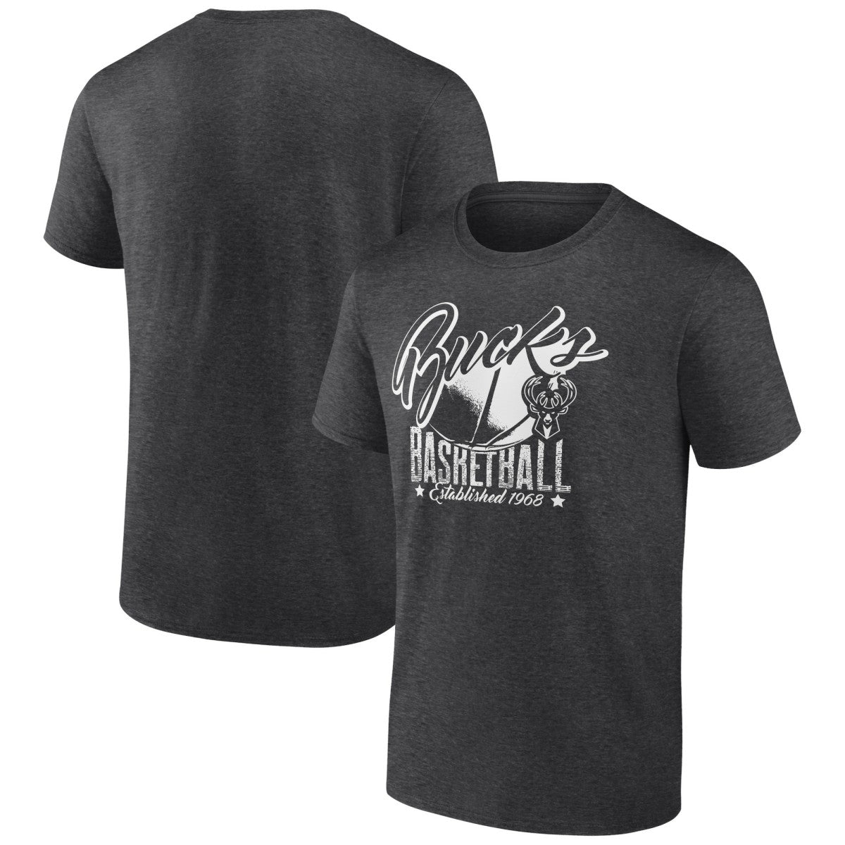 NBA - Milwaukee Bucks Winner T-Shirt - Charcoal