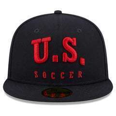 New Era USMNT New Era Text 59FIFTY Fitted Hat - Navy