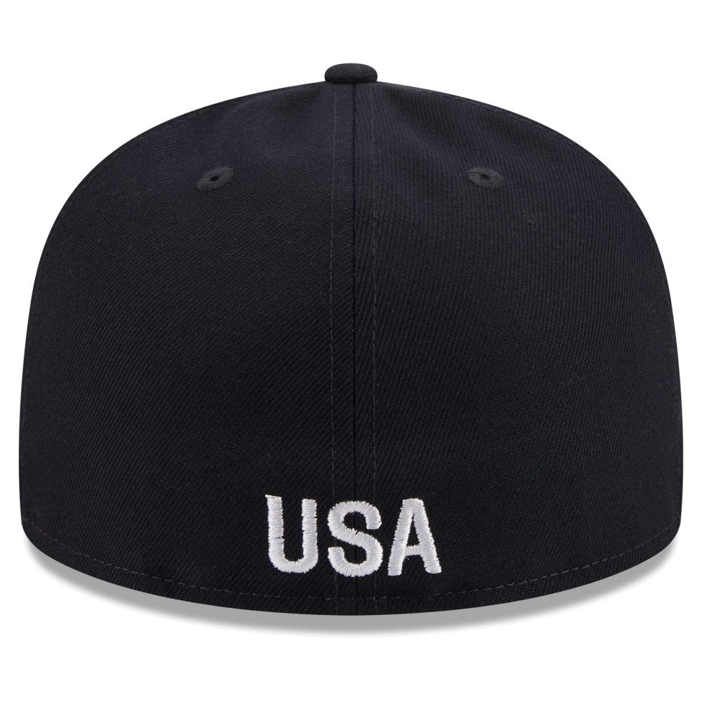 New Era USMNT New Era Text 59FIFTY Fitted Hat - Navy