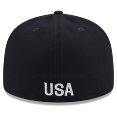 New Era USMNT New Era Text 59FIFTY Fitted Hat - Navy