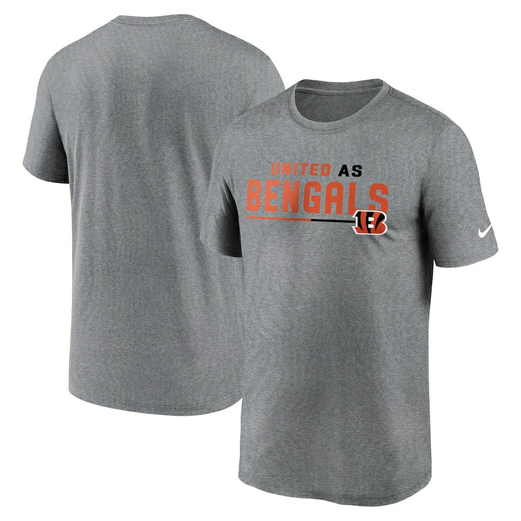 Cincinnati Bengals Legend Team Shoutout Performance T-Shirt Heather Gray - Nike