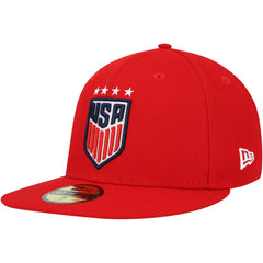 New Era USWNT New Era Team Basic 59FIFTY Fitted Hat - Red