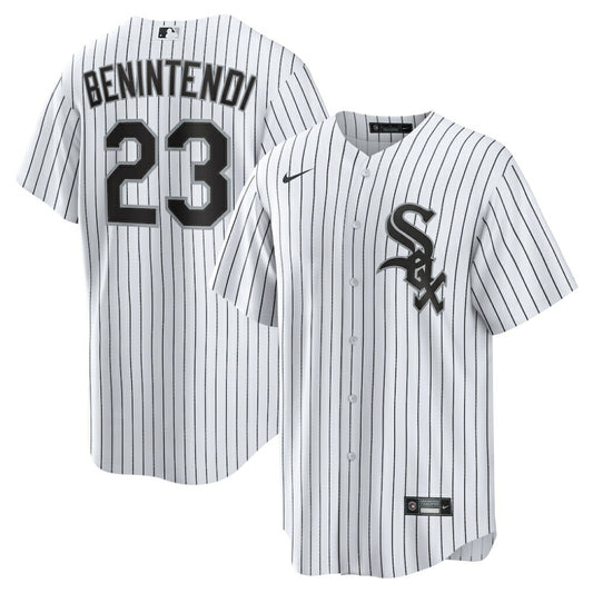 Andrew Benintendi Chicago White Sox Nike Home Official Player Jersey - White/Black | MLB Jerseys