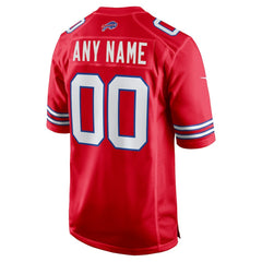 Buffalo Bills Alternate Custom Game Jersey Red - Nike