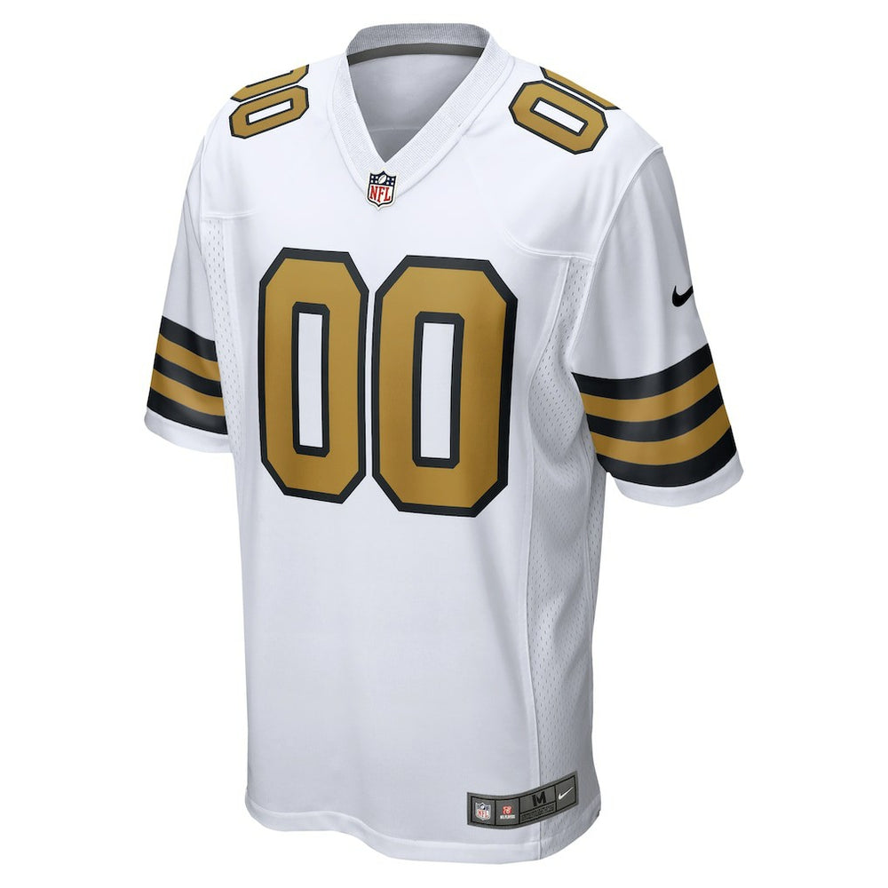 New Orleans Saints Alternate Custom Game Jersey White - Nike
