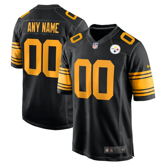 Pittsburgh Steelers Alternate Custom Game Jersey - Black | NFL Jerseys