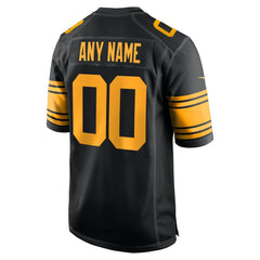 Pittsburgh Steelers Alternate Custom Game Jersey Black - Nike