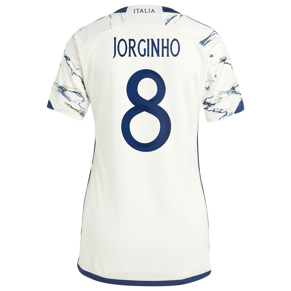 Adidas Jorginho Italy National Team Women's 2023 Away Replica Jerseys - White