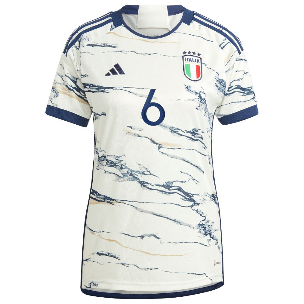 Adidas Marco Verratti Italy National Team Women's 2023 Away Replica Jerseys - White