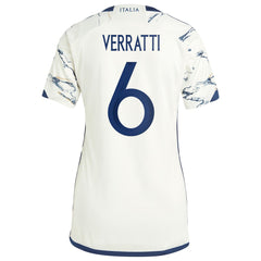 Adidas Marco Verratti Italy National Team Women's 2023 Away Replica Jerseys - White