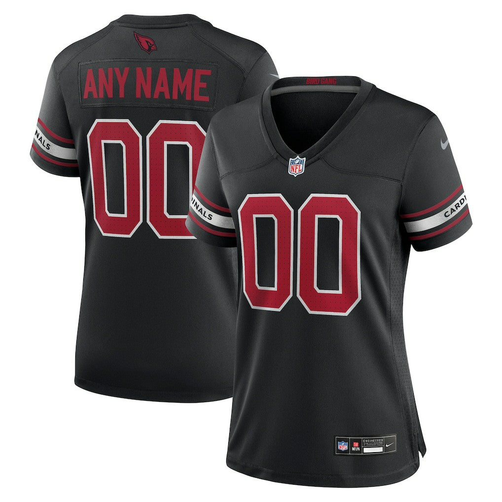 Arizona Cardinals Women's Alternate Custom Game Jersey - Black | NFL Jerseys