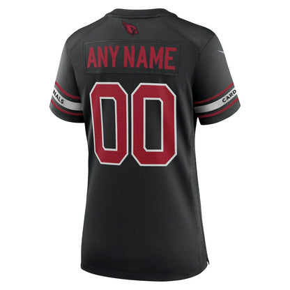 Arizona Cardinals Women's Alternate Custom Game Jersey - Black | NFL Jerseys