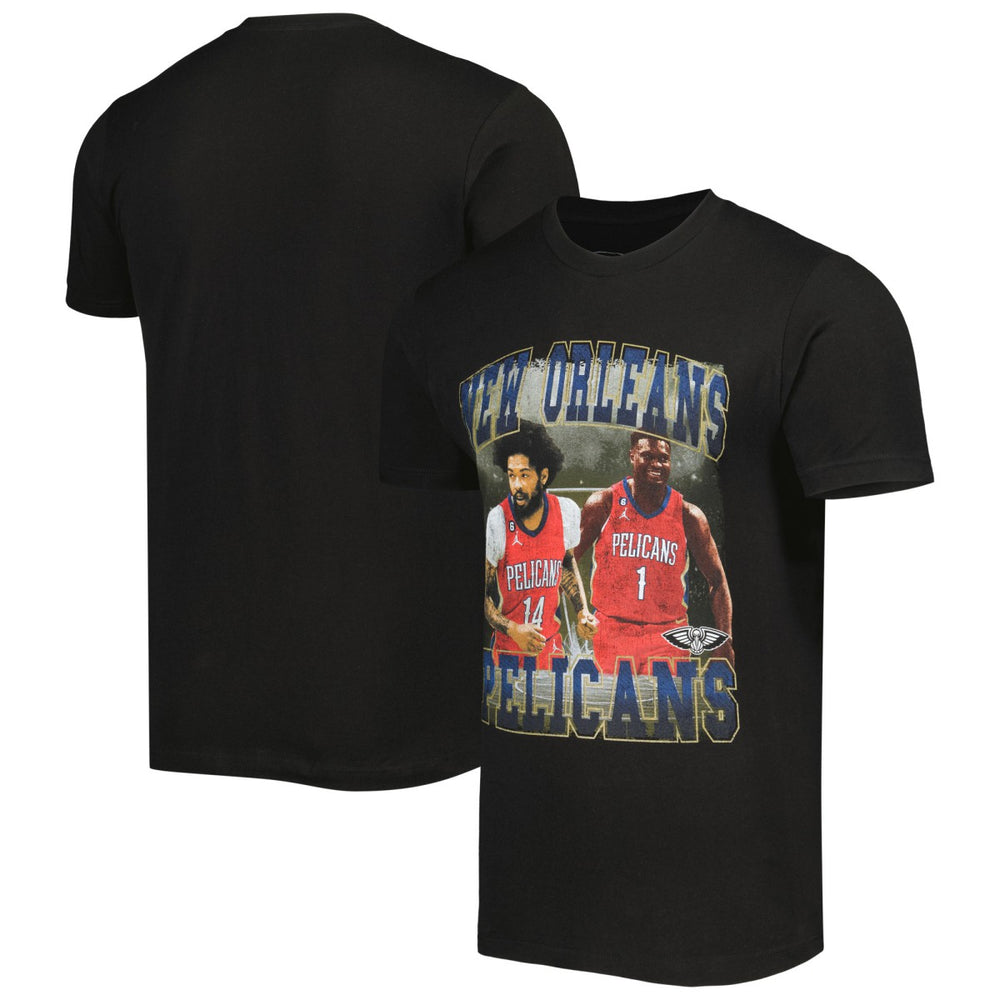 NBA - Zion Williamson & Brandon Ingram New Orleans Pelicans Stadium Essentials Unisex Player Duo T-Shirt - Black
