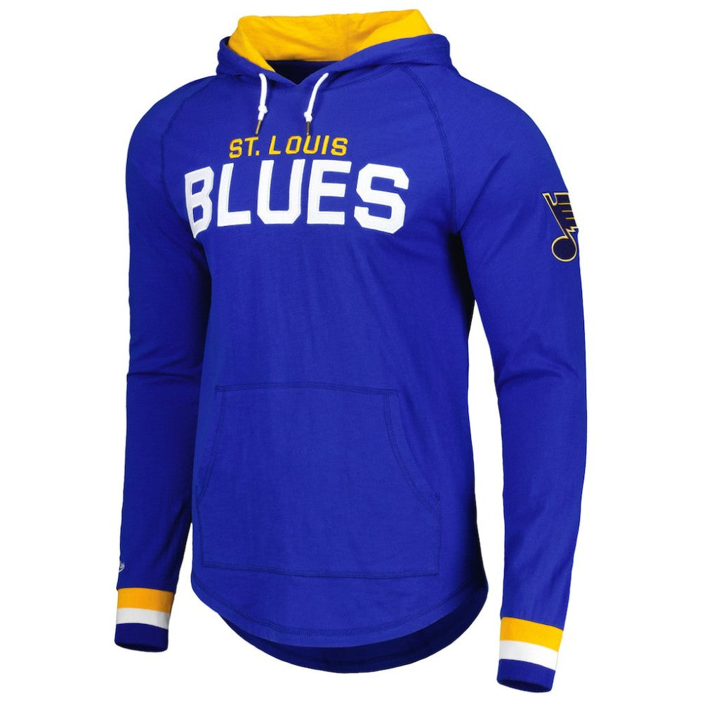 St. Louis Blues - Mitchell & Ness Legendary Slub Hoodie Long Sleeve T-Shirt Blue
